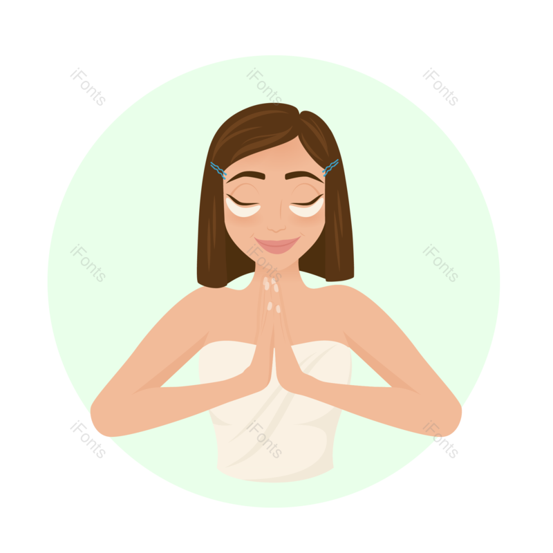 护理图片,化妆元素,美妆PNG,女孩免抠素材